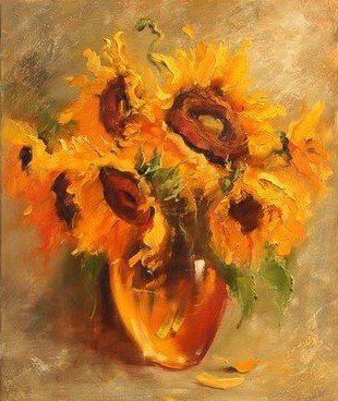 ПОДСОЛНУХИ - осение цветы, подсолнухи - оригинал