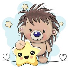 Схема вышивки «ёжик»