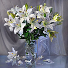 Схема вышивки «лилии»