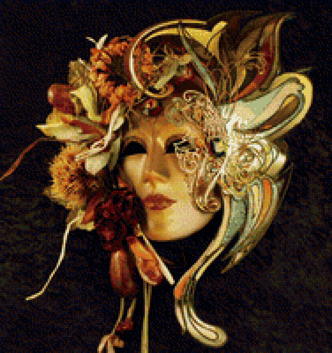 Венецианская маска - маска венеция - предпросмотр