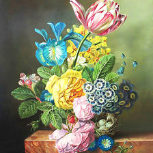 Схема вышивки «Серия "Букет".»