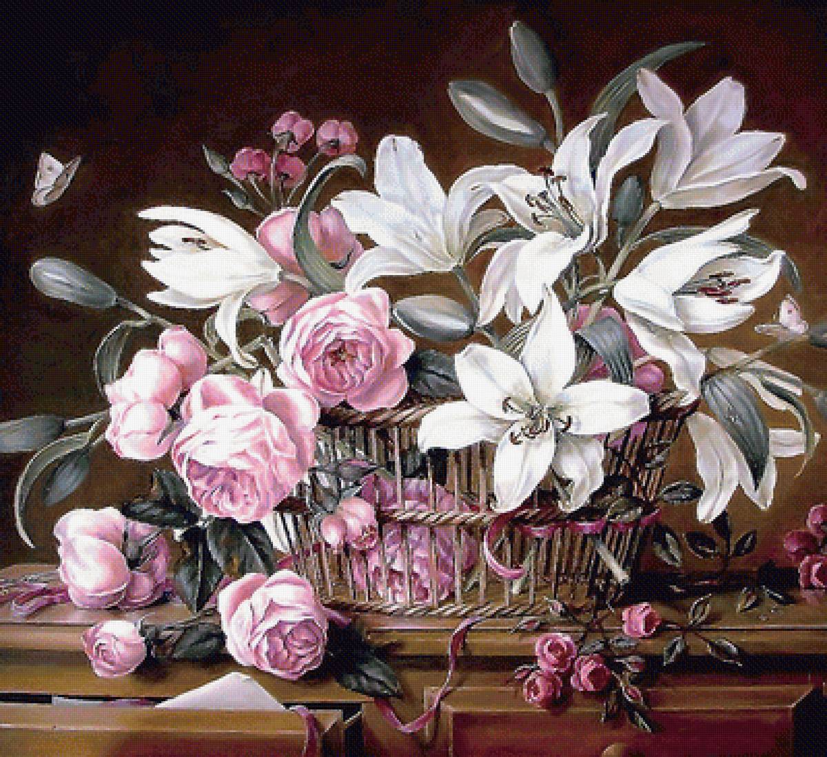 Серия "Букет". Розы - букет, флора, цветы, розы - предпросмотр