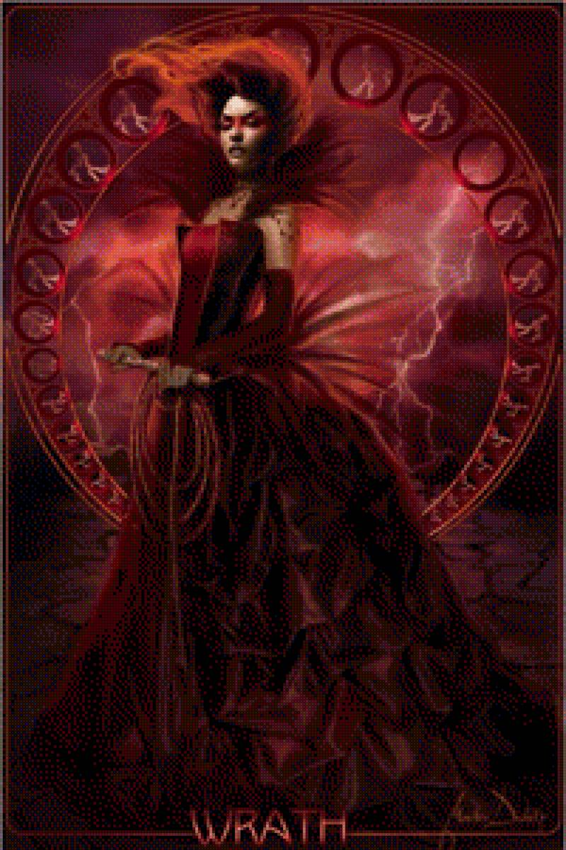 7 смертных грехов злоба - злоба, грех, девушки, смертный - предпросмотр