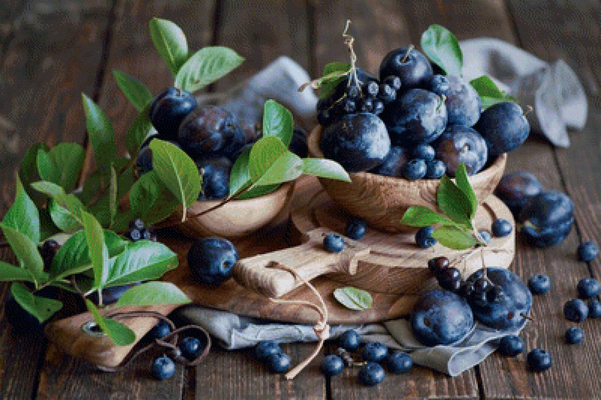 Натюрморт - фрукты, сливы, натюрморт - предпросмотр