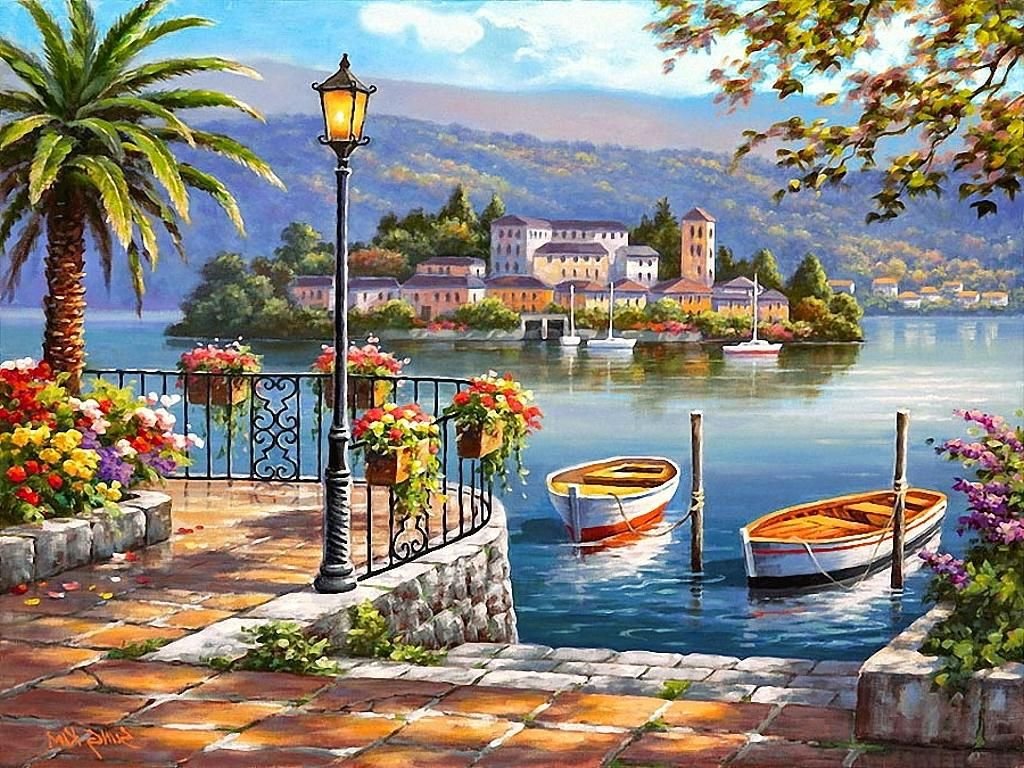 Silent Dock. - seascape. - оригинал