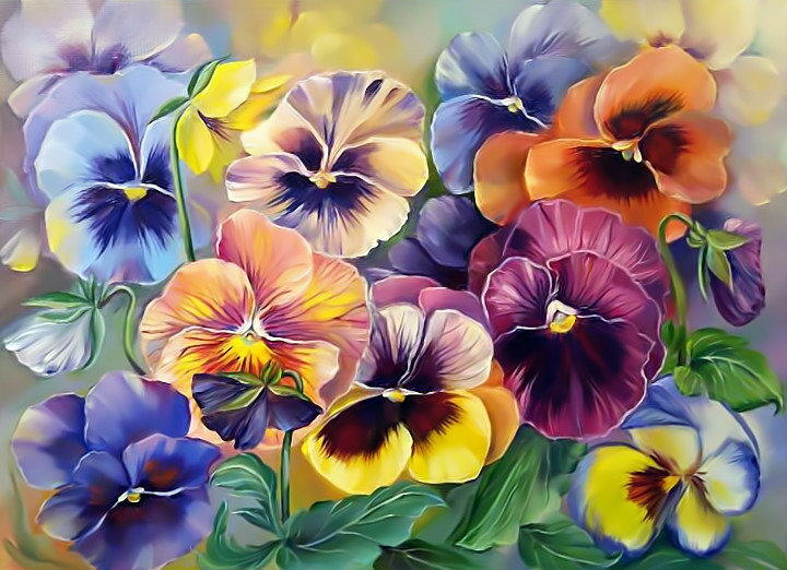 Анютины глазки - анютины глазки цветы - оригинал