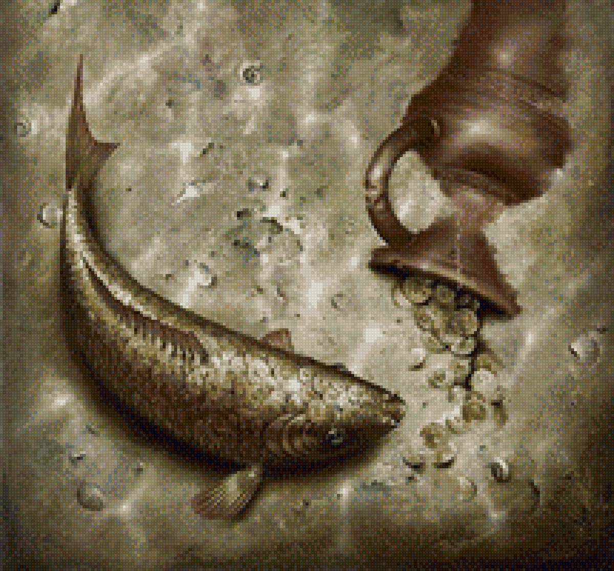 Золотой карп - золото, карп, сокровище - предпросмотр