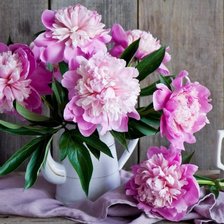 Схема вышивки «пионы»