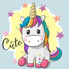 Схема вышивки «единорог»