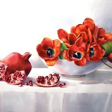 Схема вышивки «акварель»