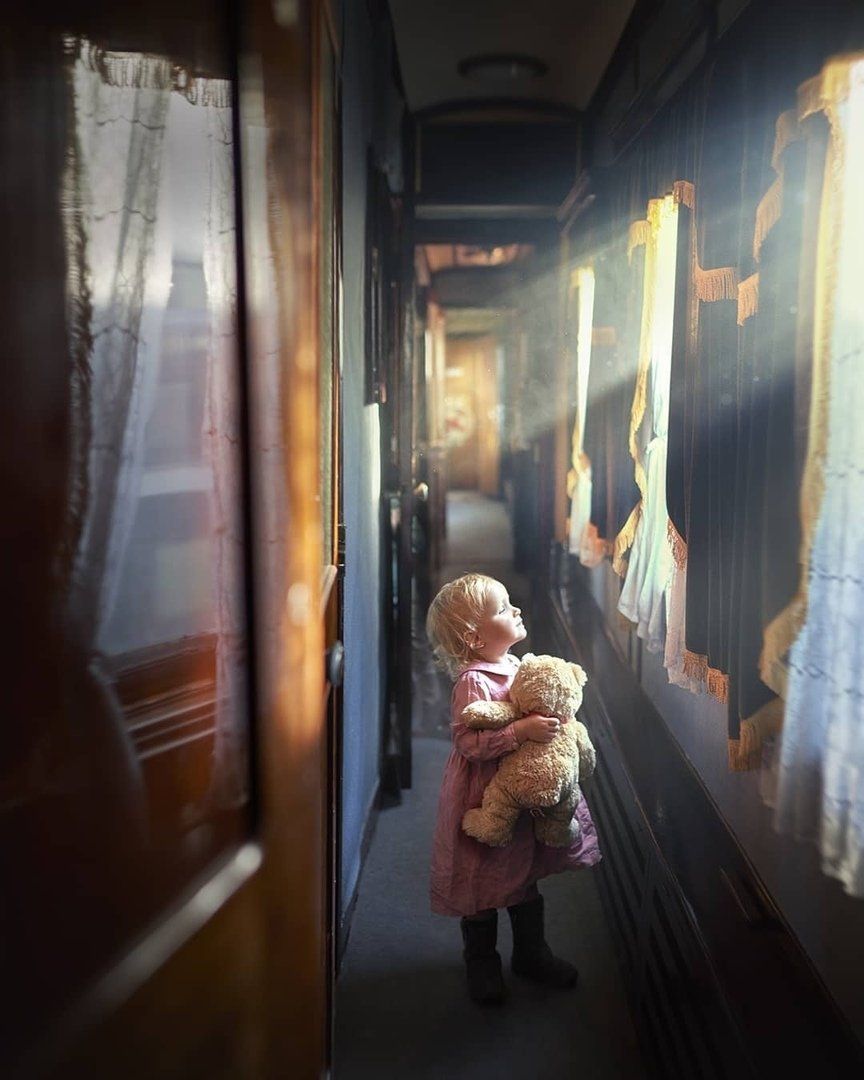 Девочка с медвежонком - оригинал