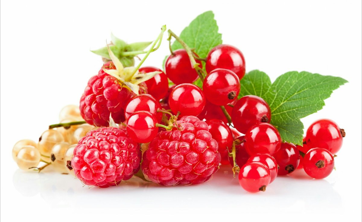 Ягодки - ягоды, малина, красная смородина - оригинал