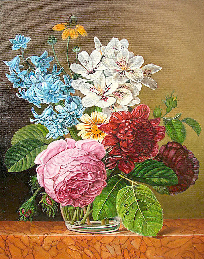 Букет - цветы в вазе, цветы - оригинал