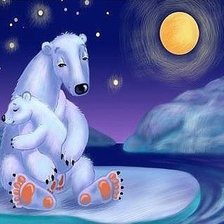 Схема вышивки «северные мишки»