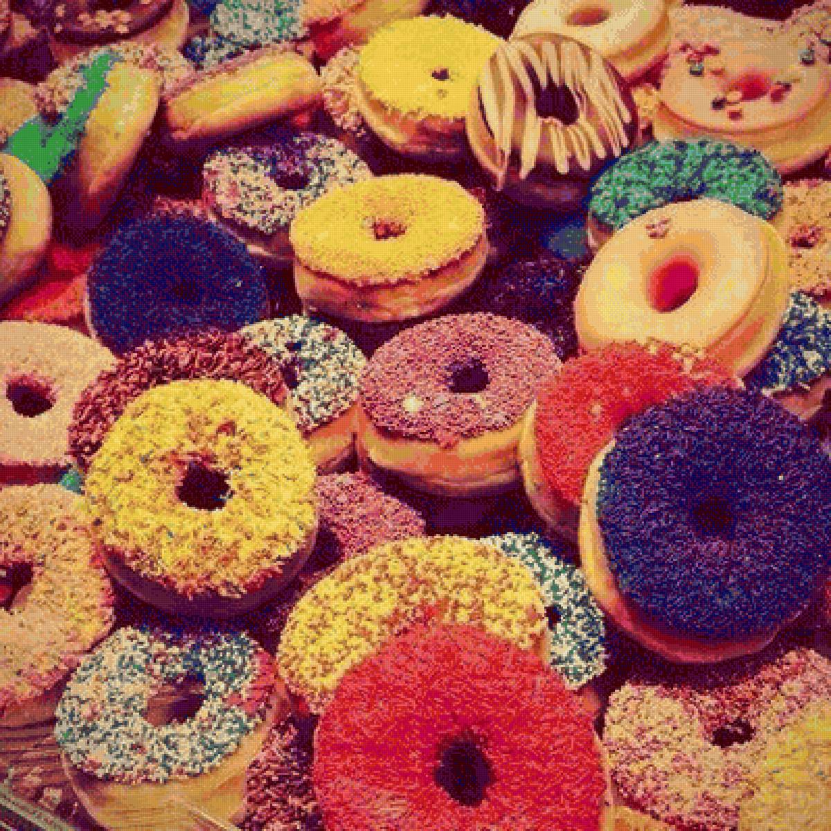 пончики - вкусности, пончики, сладости, еда, пирожное, сладкое - предпросмотр