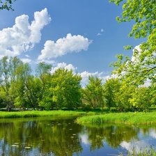 Схема вышивки «Летний пейзаж»