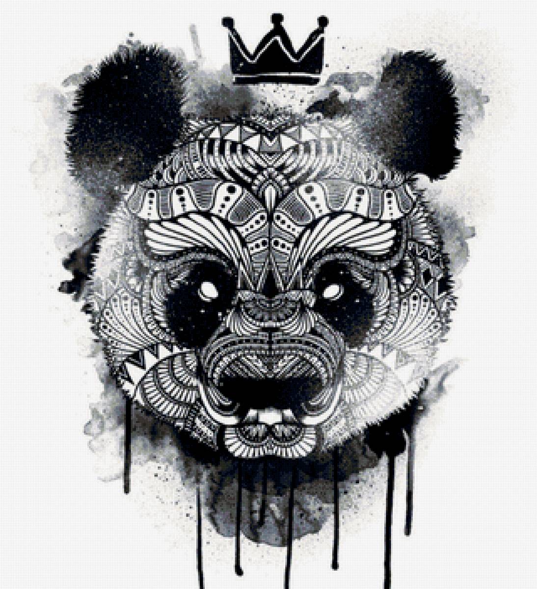 панда - панда, арт - предпросмотр