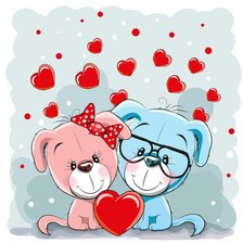 Схема вышивки «собачки»