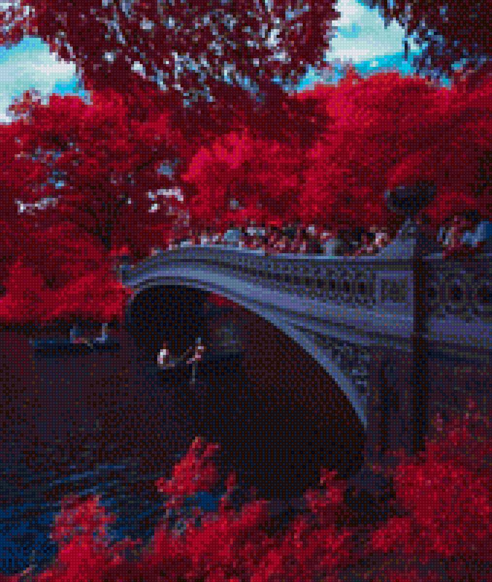 осенний мост - предпросмотр