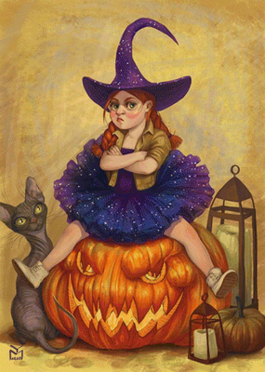 хелуин ведьмочка - хелуин - предпросмотр