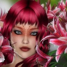 Схема вышивки «damata s liliumi»