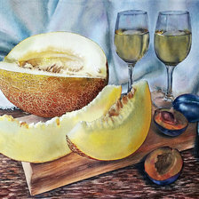 Схема вышивки «Запах дыни.»