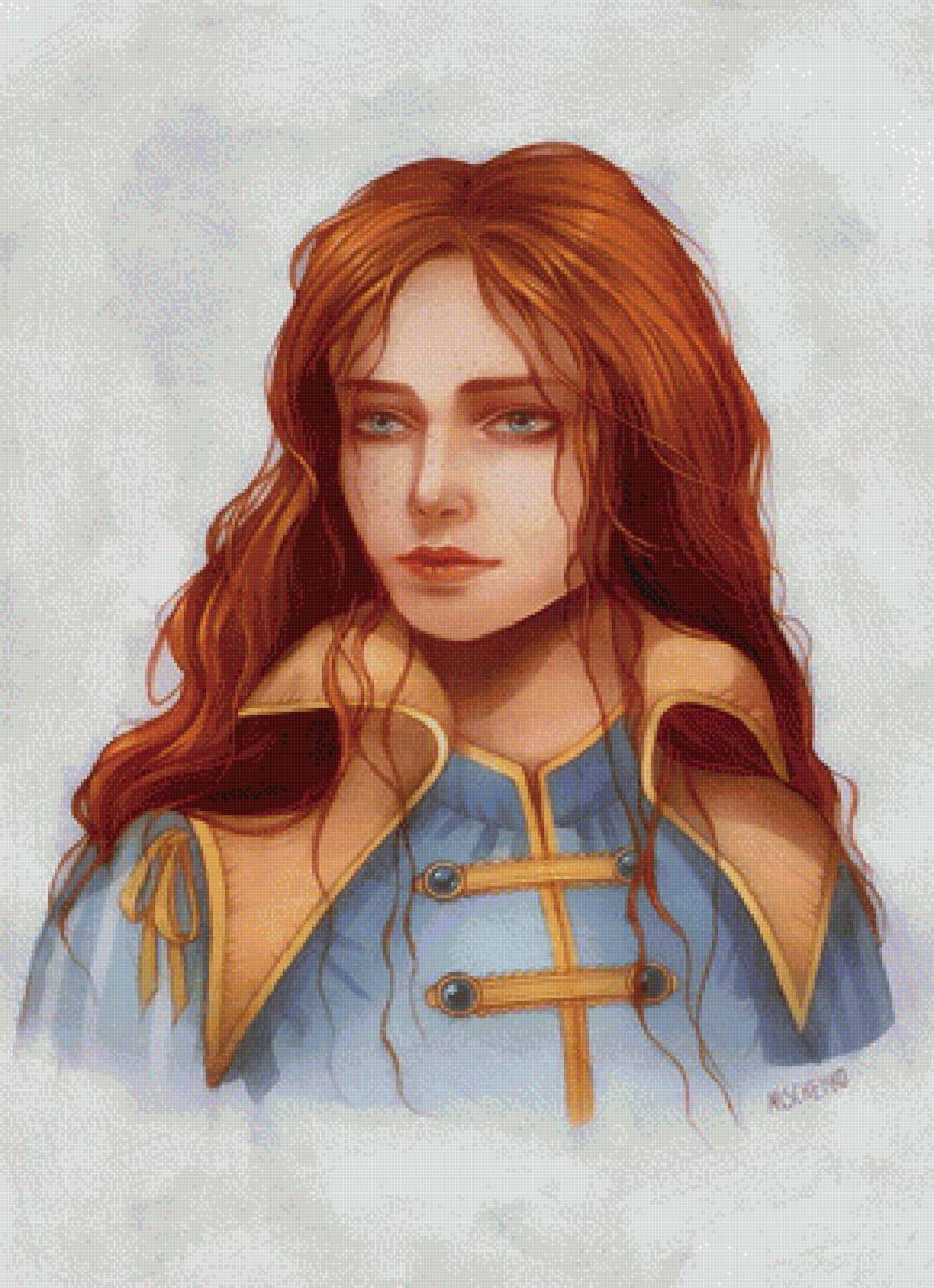 рисунок - девушка - предпросмотр