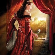 Схема вышивки «Леди в красном»