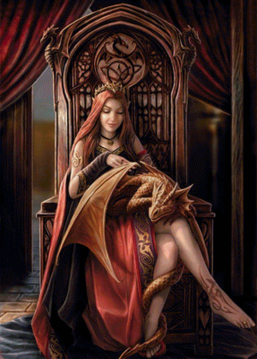 Девушка и дракон - предпросмотр