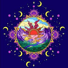 Схема вышивки «Пейзаж»