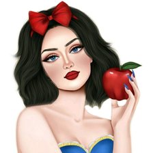 Схема вышивки «Biancaneve Mela»