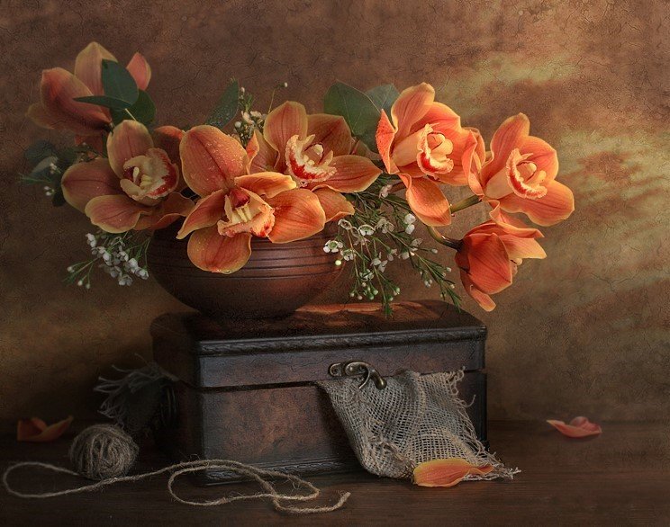 Цветы - букет, натюрморт, цветы - оригинал