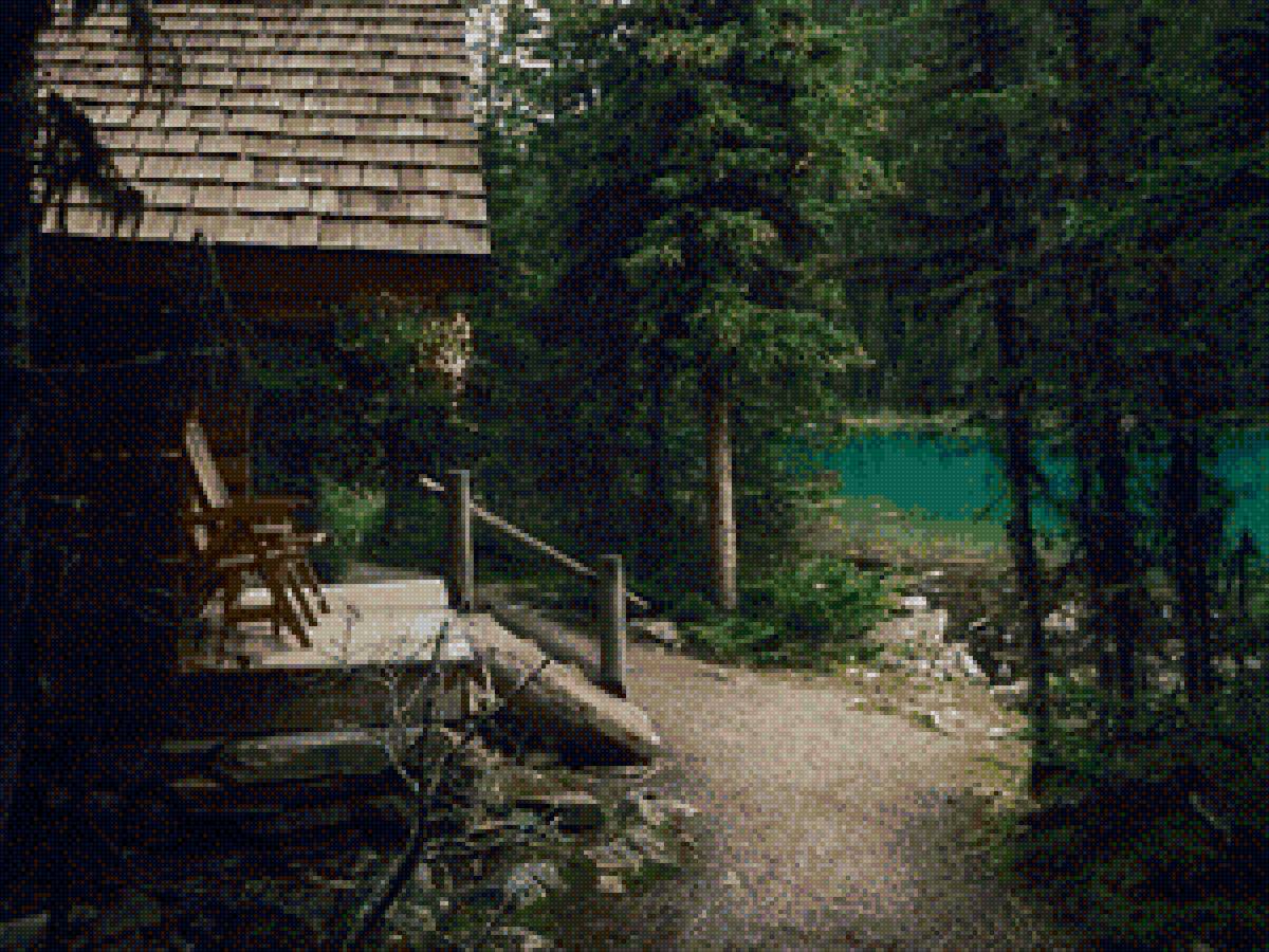 №1917299 - лес, отдых, домик, природа, пейзаж - предпросмотр