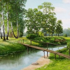 Схема вышивки «Мостик»