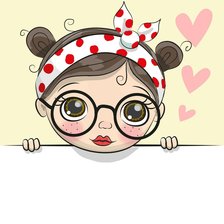 Схема вышивки «девочка»