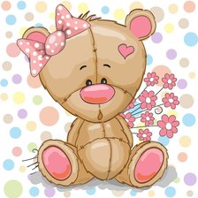 Схема вышивки «мишка»