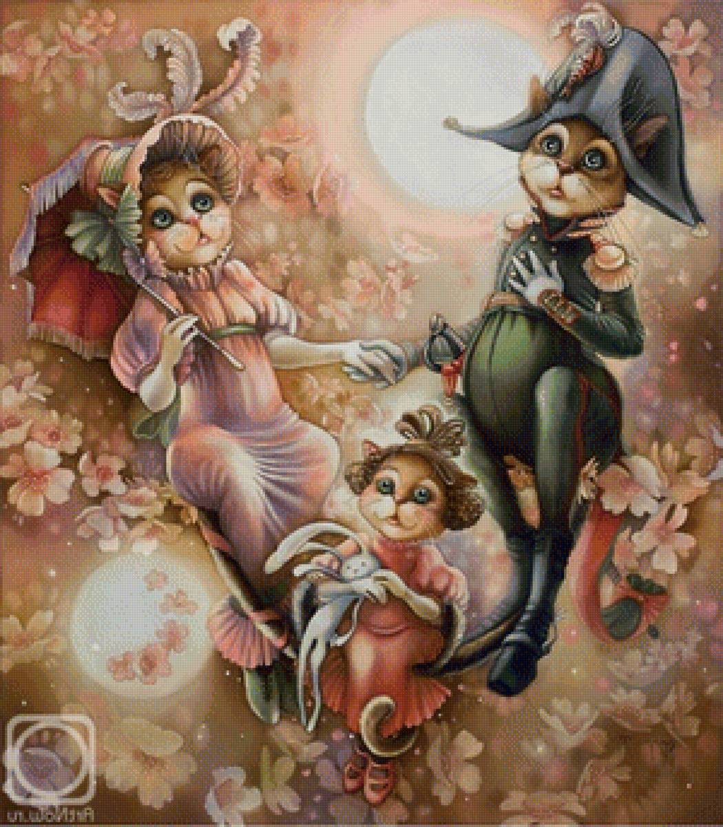 Коты семейка - предпросмотр