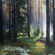 Схема вышивки «в лесу»