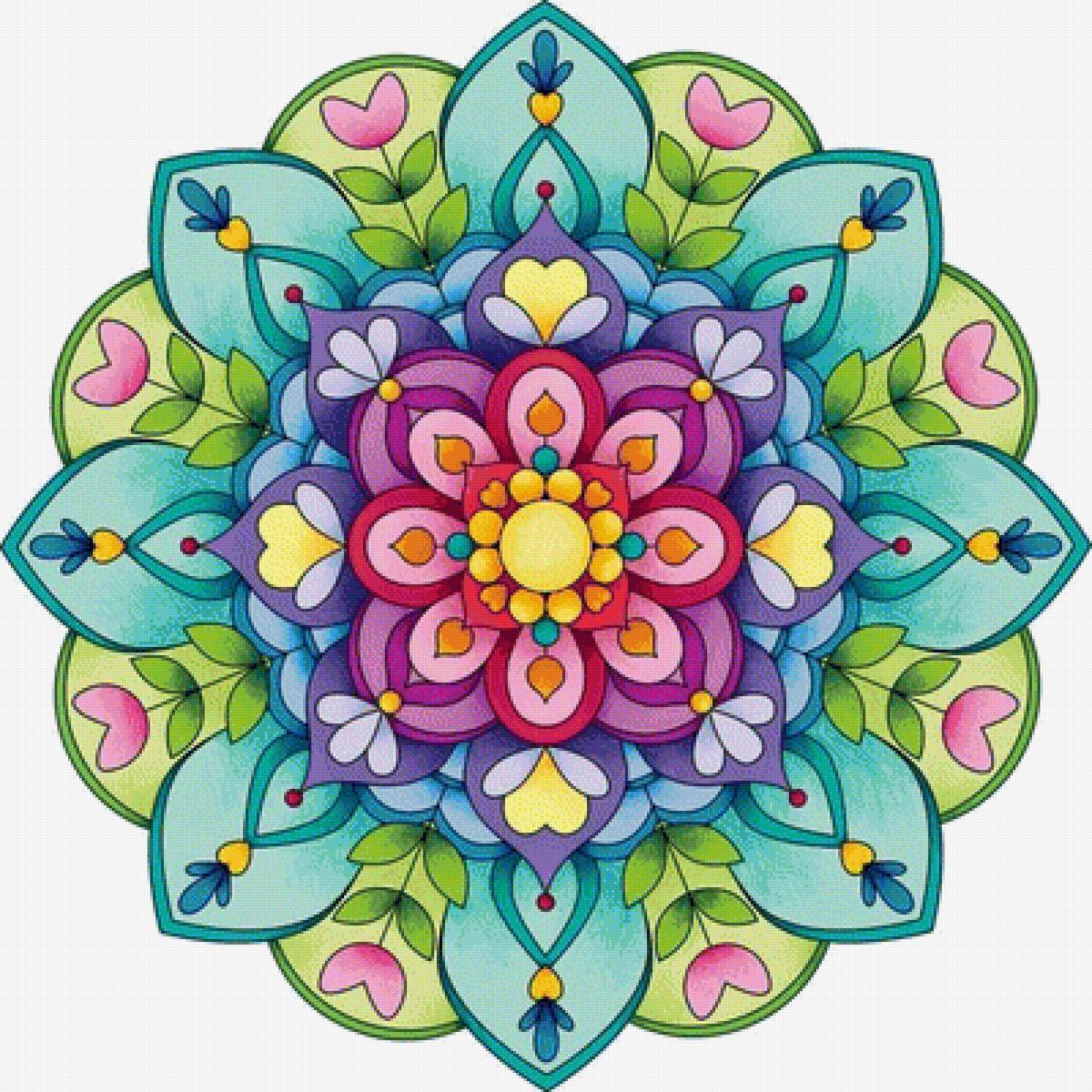 Fiori cerchio - mandala - предпросмотр