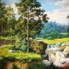 Схема вышивки «ВОДОПАД»