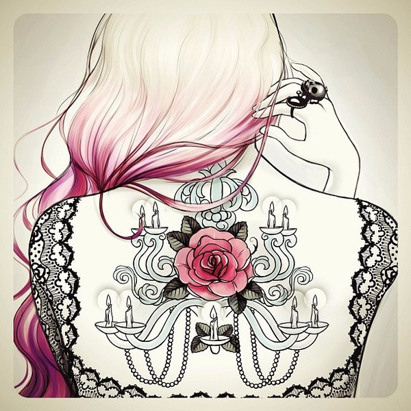 рисунок - девушка - оригинал