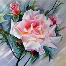 Схема вышивки «нежная роза»