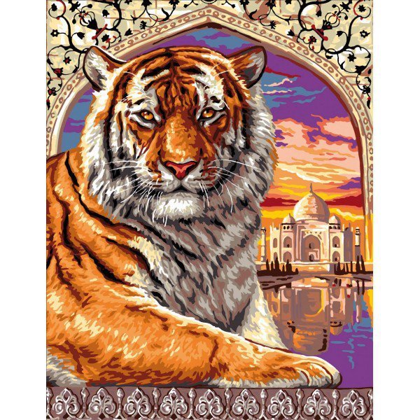 Мир животных - животное, индия, тигр, восток, арт - оригинал