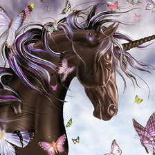 Схема вышивки «Сказочный конь»
