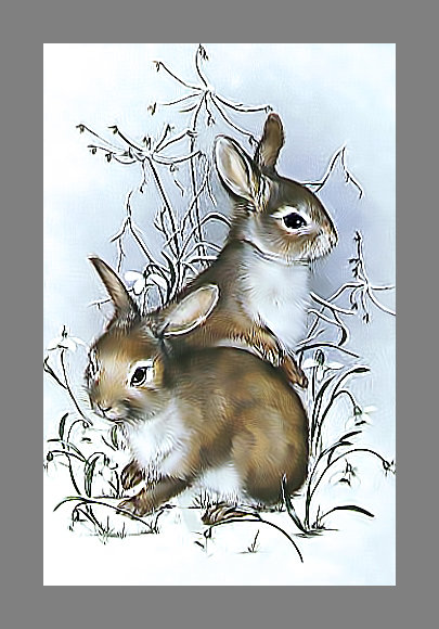 Серия "Зайцы-кролики" - зайцы, животные - оригинал
