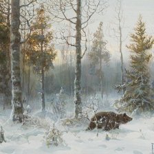 Схема вышивки «В ЗИМНЕМ ЛЕСУ»