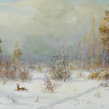 Схема вышивки «В ЗИМНЕМ ЛЕСУ»