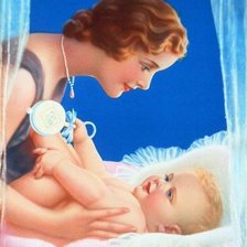 Схема вышивки «Mamma e baby»