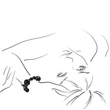 Схема вышивки «Девушка»