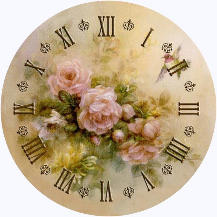 Часы - время часы цветы - оригинал